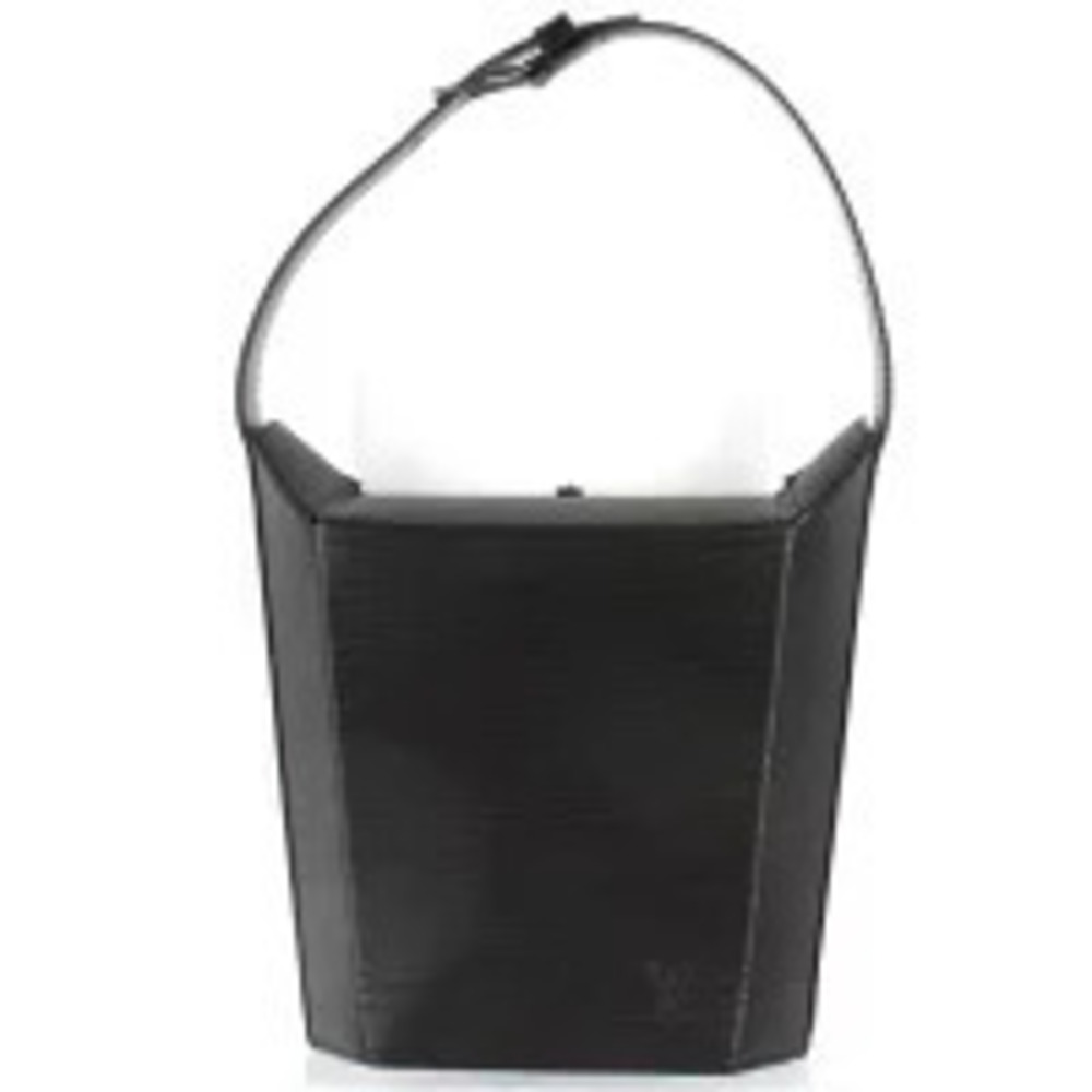 Louis Vuitton Epi Sac So Handbag Leather Black